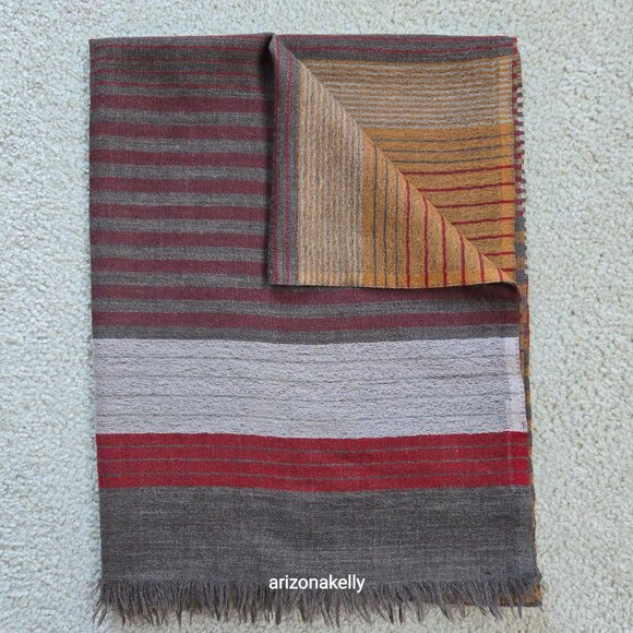 Opal Merino Striped Scarf Australia Fair-Trade Sustainable - Picture 7 of 16
